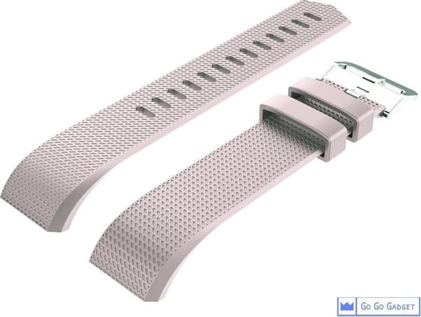 Urrem | passer til Fitbit Charge 2 | sportsarmbånd i silikone | aktivitetstracker | lilla | stor