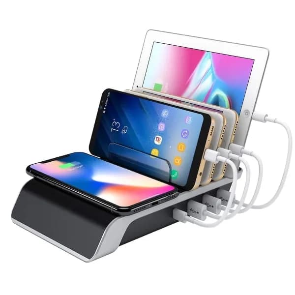 TG USB-ladestation til flere enheder, 4-ports skrivebordsoplader