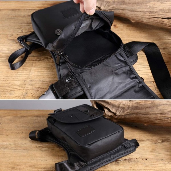 IC Vanntett Oxford Sling Bag, Sykkelhofteväske, Svart