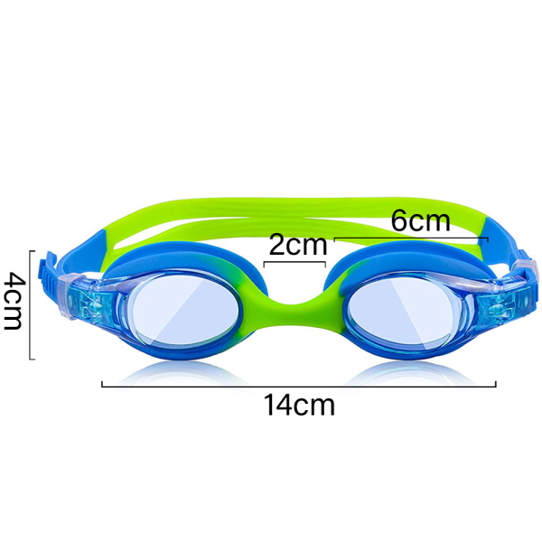 IC Barnglasögon för simning, anti-dimma 100 % UV-skydd, för barn i åldern 3-14-form3