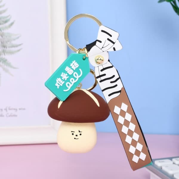 IC Niche Farm Mushroom Collection nøglering Charm