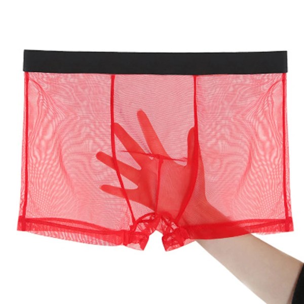 Mænds Underbukser Mænds Ultra Tynde Transparente Boxer Shorts Mænds Mesh Briefs Homme Panties Boxer Komfortable Mænds Underbukser AB196 AB196 XXL