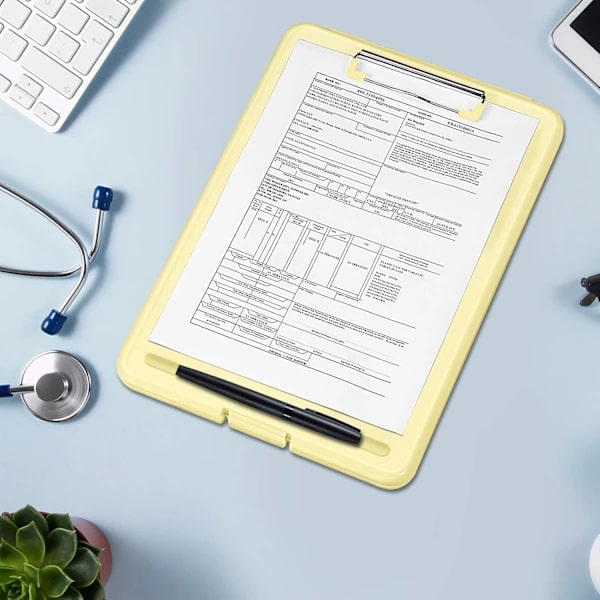 Gul - A4 Portable Document Holder with Pen Clip High Capacity