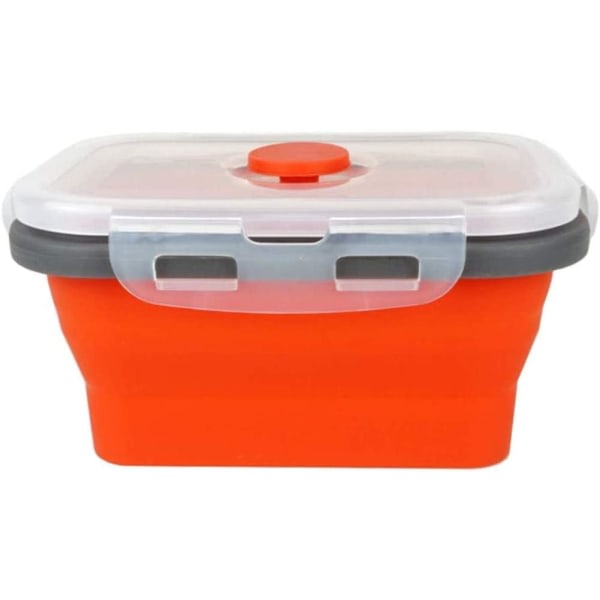 3 st Silikon Vikbara Matförvaringsbehållare Lunchlåda Bento Matförvaring Frys Uppvärmning Mikrovågsugn Diskmaskin Frys Ugnssäker 350ml rektangulär