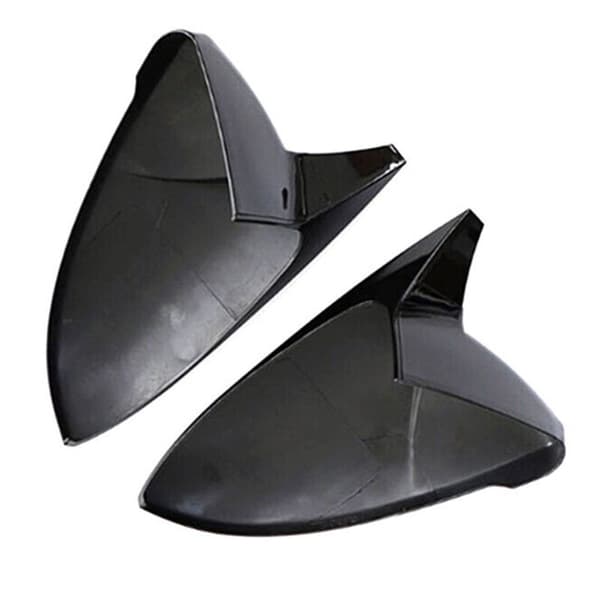 Til Golf MK7 MK7.5 GTD R Spejlkappe Bullhorn Konvertering Universal Blank Sort