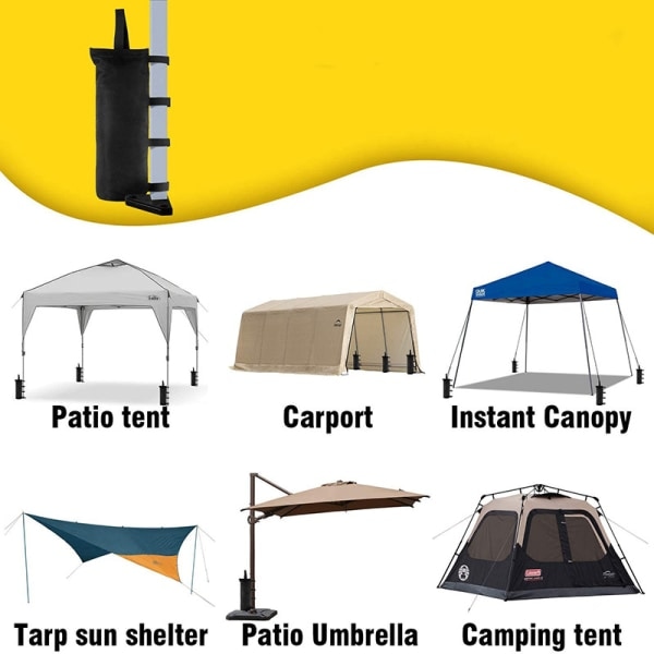 Gazebo-painot 4 kpl, Gazebo-hiekkasäkki, Teollinen luokka, Raskas