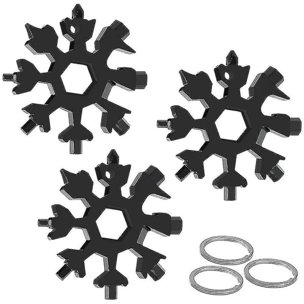 18-i-1 Snowflake monitoimityökalu, 3. Rostfritt stål Snowflake Wre IC