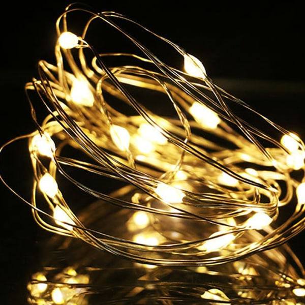 20 LED-solcellsbelysning för vinflaskor, ljusslinga