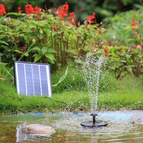 IC 6W Solfontæne Opgraderet Solpumpe til Dam