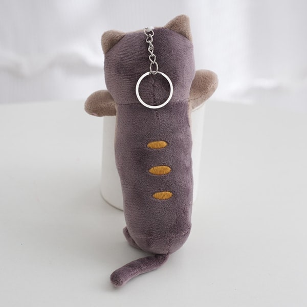 IC Tegnet Kawaii Kat Plyslegetøj Nøglering Rygsæk Tilbehør Plus B