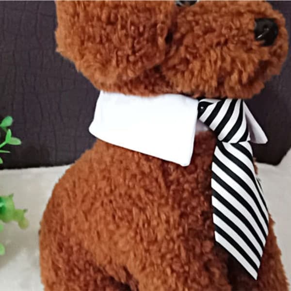 IC Stycken Justerbar Kæledyrsflue Plaid Sort Rød Kæledyr Formel Tuxedo S