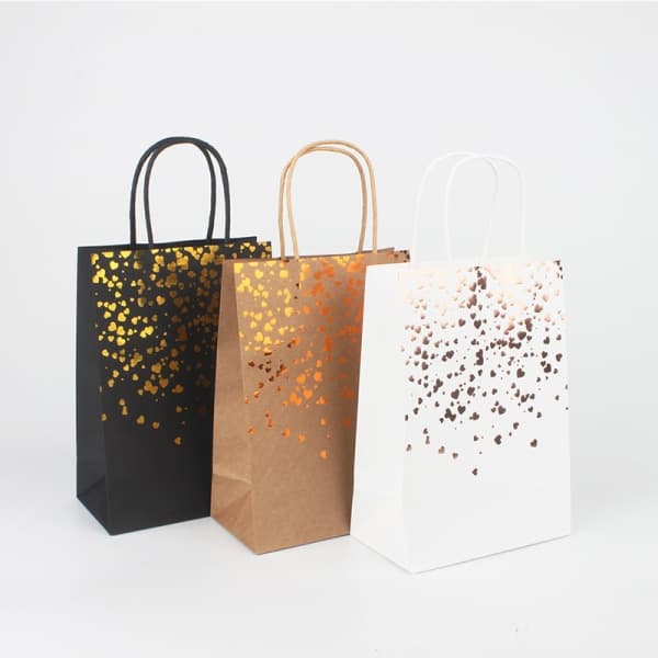 IC 12 stk Kraftpose, 15 x 8 x 21 cm gavepose, Kraft