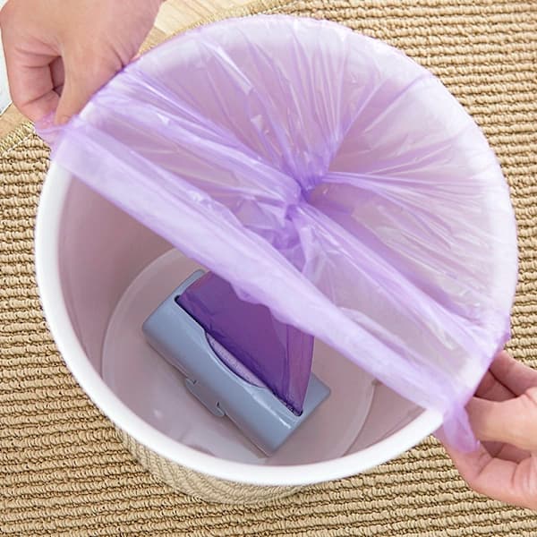 3-pack väggmonterad plastpåsehållare för kök, badrum och vardagsrum