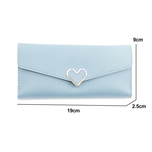IC Lång handväska, modehjärtväska, enkelt mode blue
