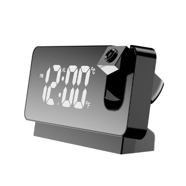 IC Projektionsväckarklocka, Digital klocka Projektor med Black