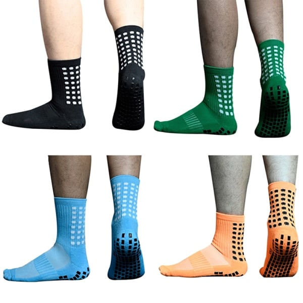 IC Anti-Slip Fodboldsokker Mænd Kvinder Udendørs Sport Grip Fodbold Hvid
