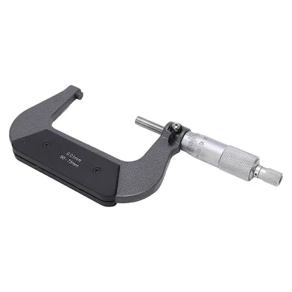 Micrometer Stable Alloy Surface Accurate Measurement Portable Micrometer Caliper Thickness Gauge 50-75/0.01mm