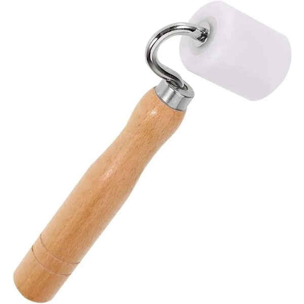 Handtrycksrulle Papperstryckare Platt Sömrulle Tryckrulle Handverktyg, Naturträ