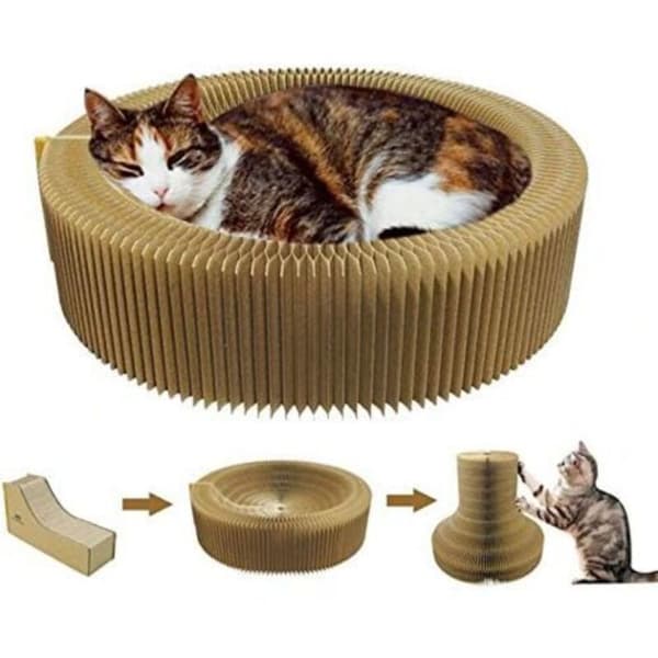 Vikbar Kattklösbräda 50cm Högdensitet Kartong för Soffskydd Husdjurstillbehör Bärbart Korrugerat Papper