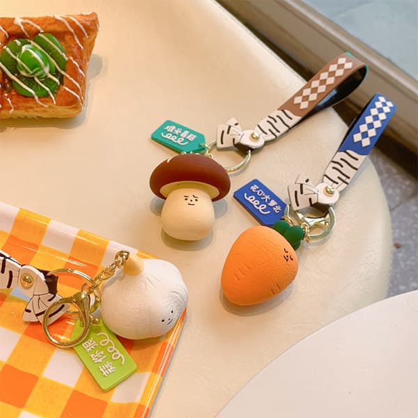 IC Niche Farm Mushroom Collection nøglering Charm