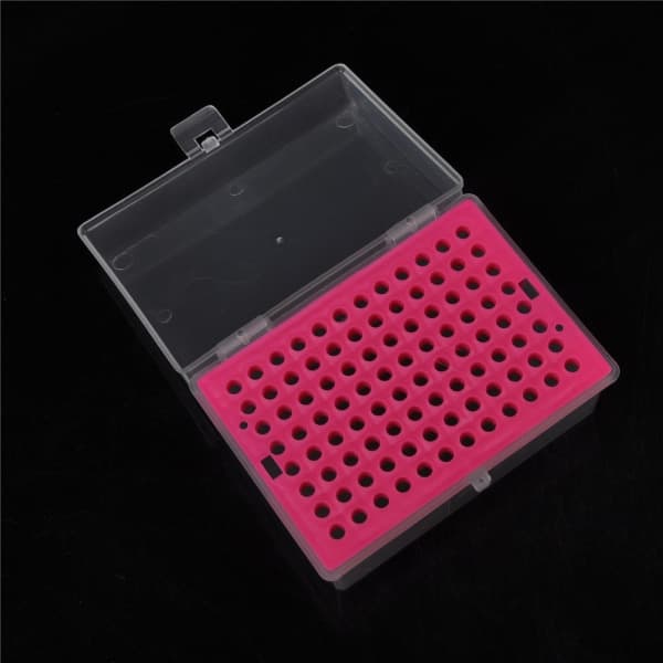 IC 200µl Mikroliter Pipett-spetsar Rackhållare Box Case 96 0 0