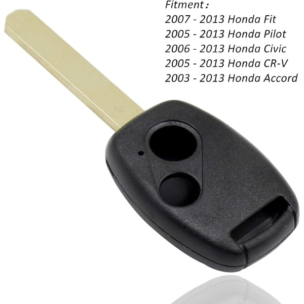 IC Heart Horse 2 knappar bilnyckelbricka kompatibel med Hon-da Accord Civic CR-V pilot passform nyckelfodral (med blad)