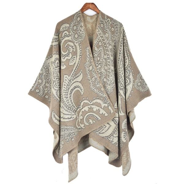 IC 2st Dam Scarfar Wraps Stole Vinter Varm Tjock Filt Överdimensionerade Scarfs (Beige)