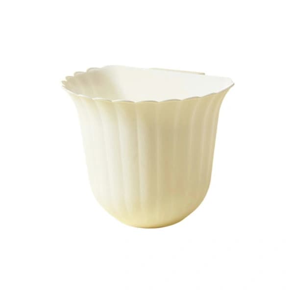 Hanging Kitchen Bathroom Trash Can Foldable Creative Outdoor Hanging Plastic Trash Can Kitchen Supplies 1 pc white 1pcs white 1pcs white