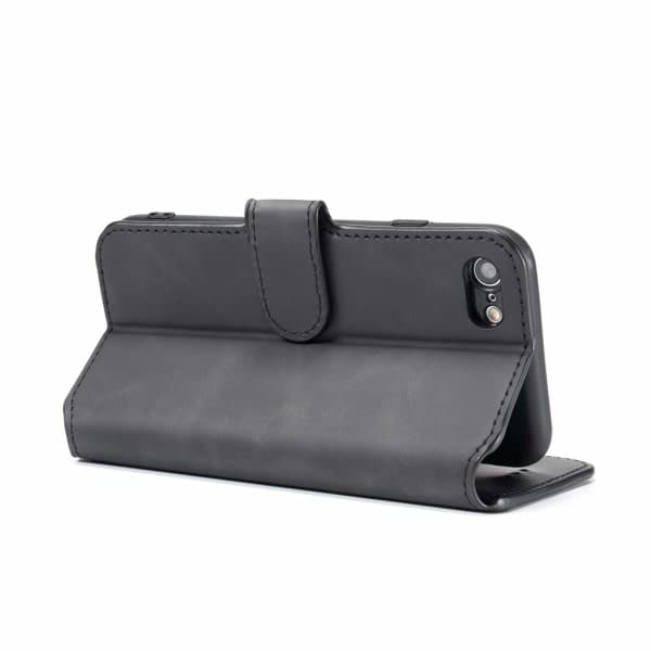 IC iPhone 7/8 mobilveske PU-lær Svart