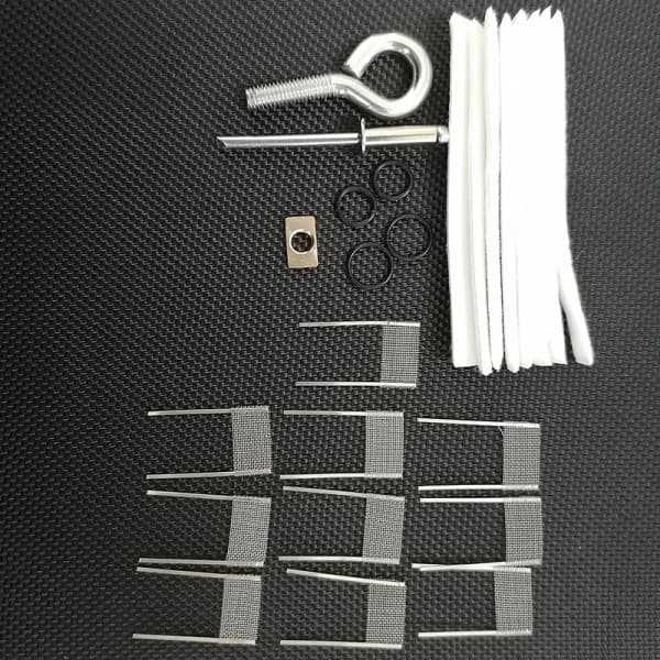 IC 10 stk Mesh Coil til PNP-VM6 NI80 Mesh Coil 0,15Ω Modstand DIY Rosarød 10 stk