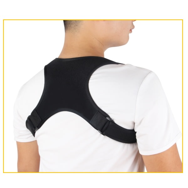 Holdningskorrektor for män kvinnor och barn Övre ryggstøtte Justerbar og effektiv nyckelbensstøtteanordning for thoraxkyfos og axel