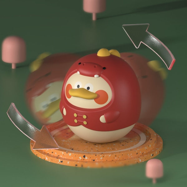 IC 2 kpl Dinosaurus Ankka Ei Alas Baby Lelut, Hauska Varhainen Oppiminen Nappi Ratina 0-1 Puzzle Lapset Pudotus Kestävä