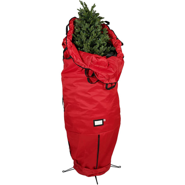 IC [Röd upprättstående förvaringsväska för träd] - 9 jalkaa julgransförvaring B