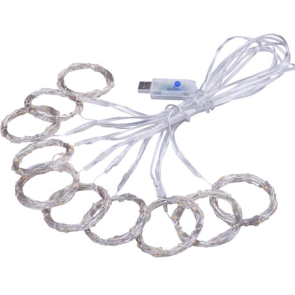 IC LED-gardin 3x1m - Varmt hvitt