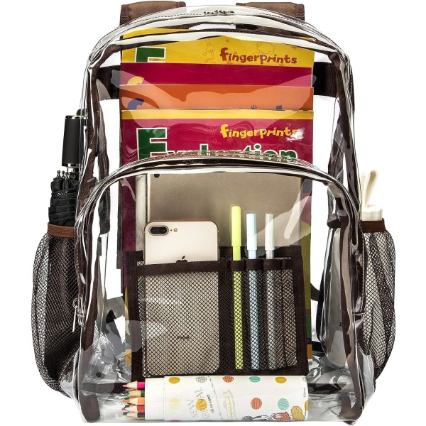 IC Vorspack Clear Backpack Heavy Duty PVC Transparent Ryggsäck
