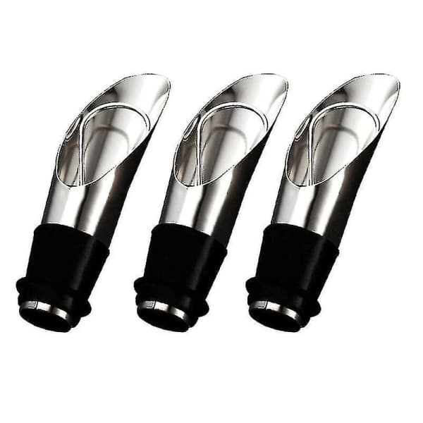 10 stk vinflaskeholder i rustfritt stål, hellesett, karaffel, vinlufter, hellesett