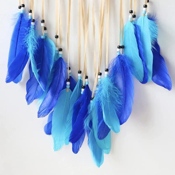 IC CNE 2kpl Paholaisen Silmä Dreamcatcher Boho Seinäkoriste (Sininen)