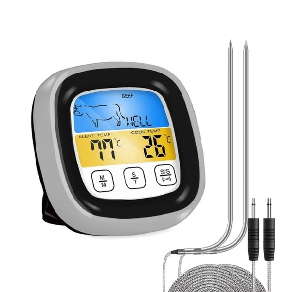 IC Elektronisk Termometer med Touchscreen til Mad, Kød, Grill og BBQ