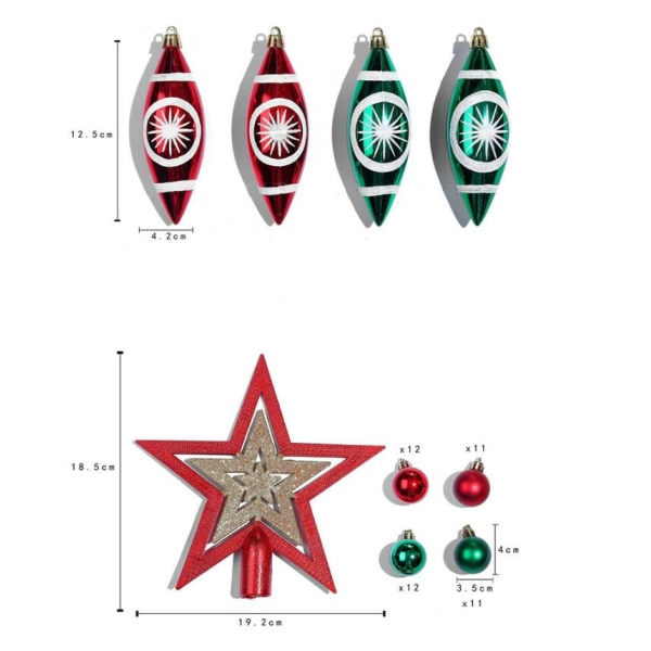 IC Julgranskulor Plast Julgranskulor Jul Green