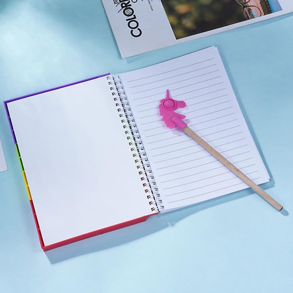 IC Anteckningsbok Penna Caps Set Pop Anteckningsblock Popper Fidget Leksak för Skolan