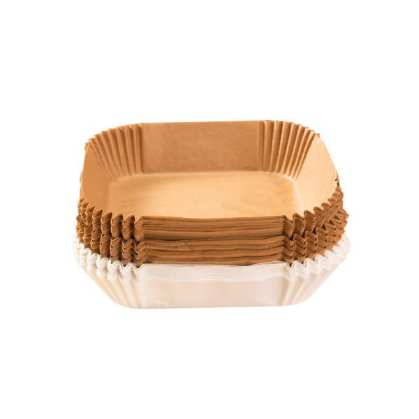 IC Kvadratiska 50-pack Air Fryer Papper för Air Fryer 16 X 16 cm 16*16*4.5cm