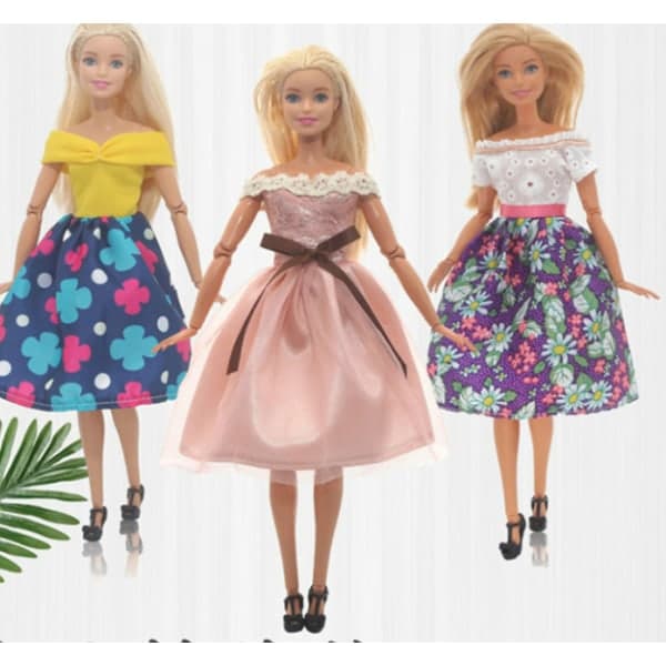 IC 30cm Barbie Dockkläder Klänning Uppklädd Klänning Casual