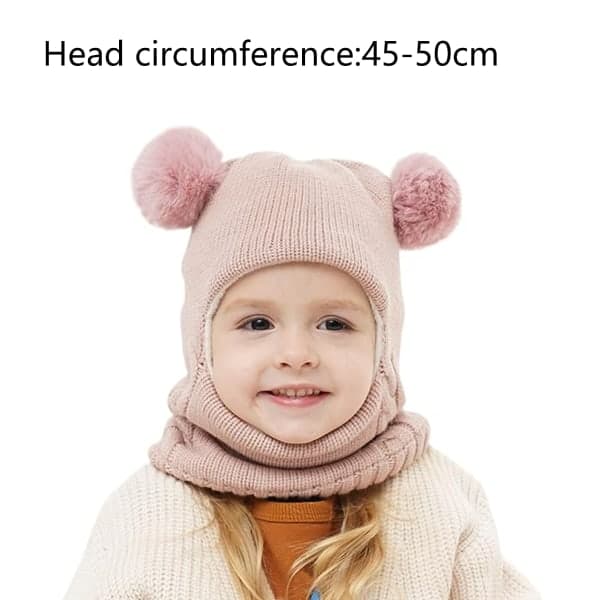 IC Baby Vinterlue Skjerfsett, unisex småbarn Barn Lue Skjerf Rosa