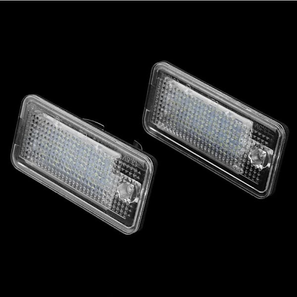 2st Bil LED Nummer Hop-Lpl0114 Skylt Lampa Glödlampa Kit För Audi A3 S3 A4 S4 B6 B7 A6 C6 S6, DEBUNS