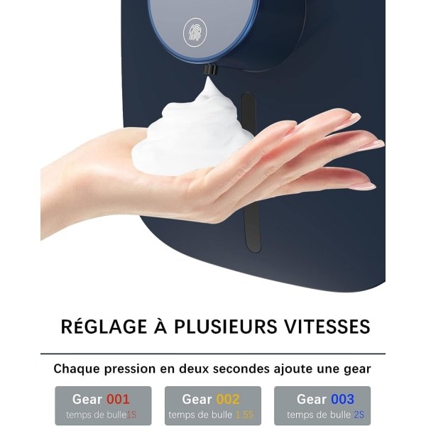 IC 320ml automatisk sæbe dispenser, berøringsfri vægmonteret sæbe