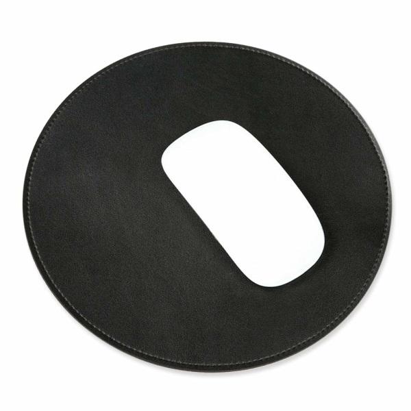 IC Premium metallmusmatta i aluminium, ZA-PU läder - svart