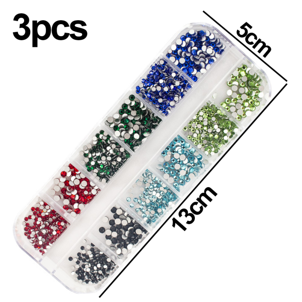 Crystal Flatback Strass Nail Art Style 6
