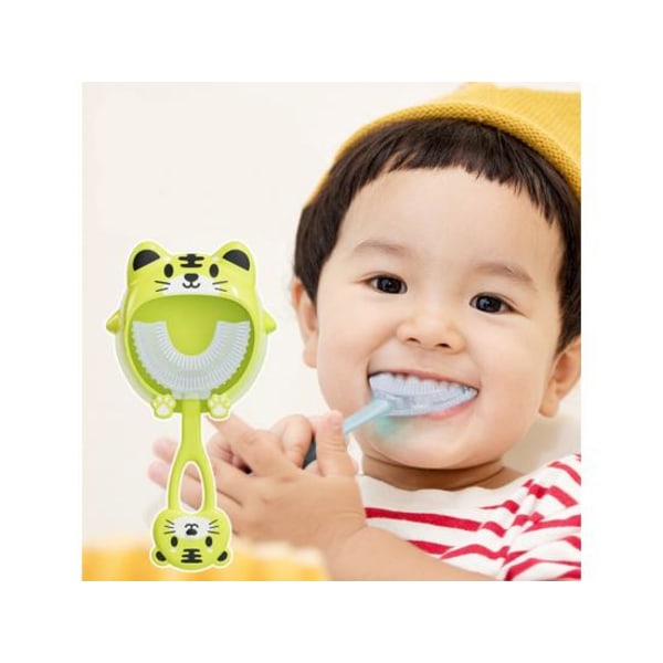 IC Barn Barn Tandborste 360° U-muotoinen borste för muntänder