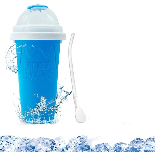 IG Slushie Maker Cup Squeeze Slushy - Magic Quick Frozen Smoothies blå