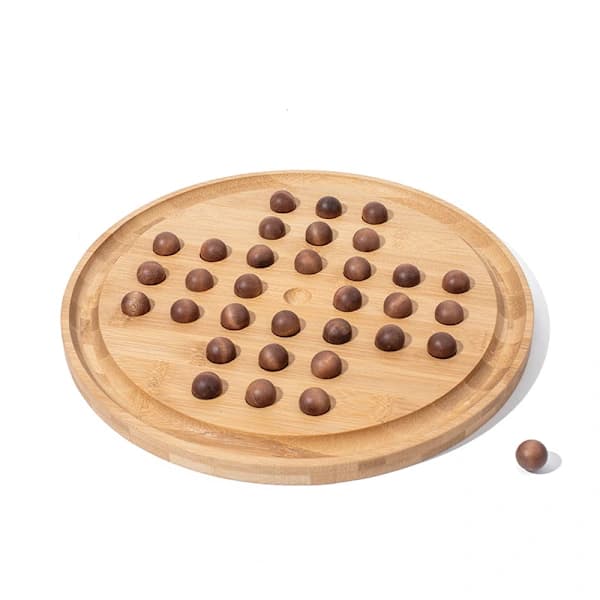 Solitaire träbrädspel, Solitaire schack, träkulor